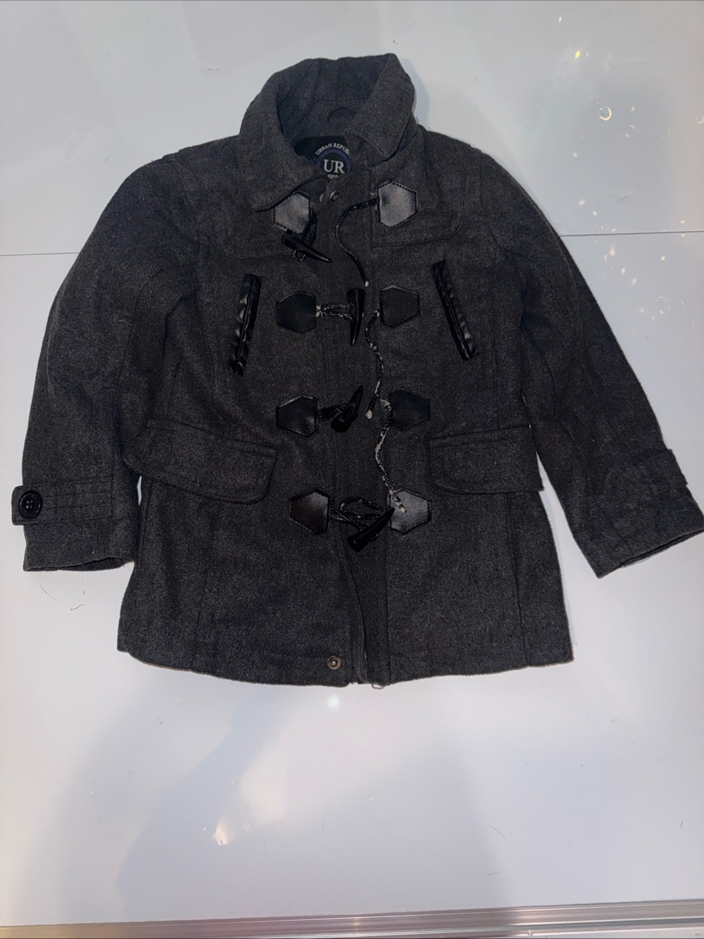 Urban Rebublic 2008 Charcoal Peacoat Jacket Kids Size 4